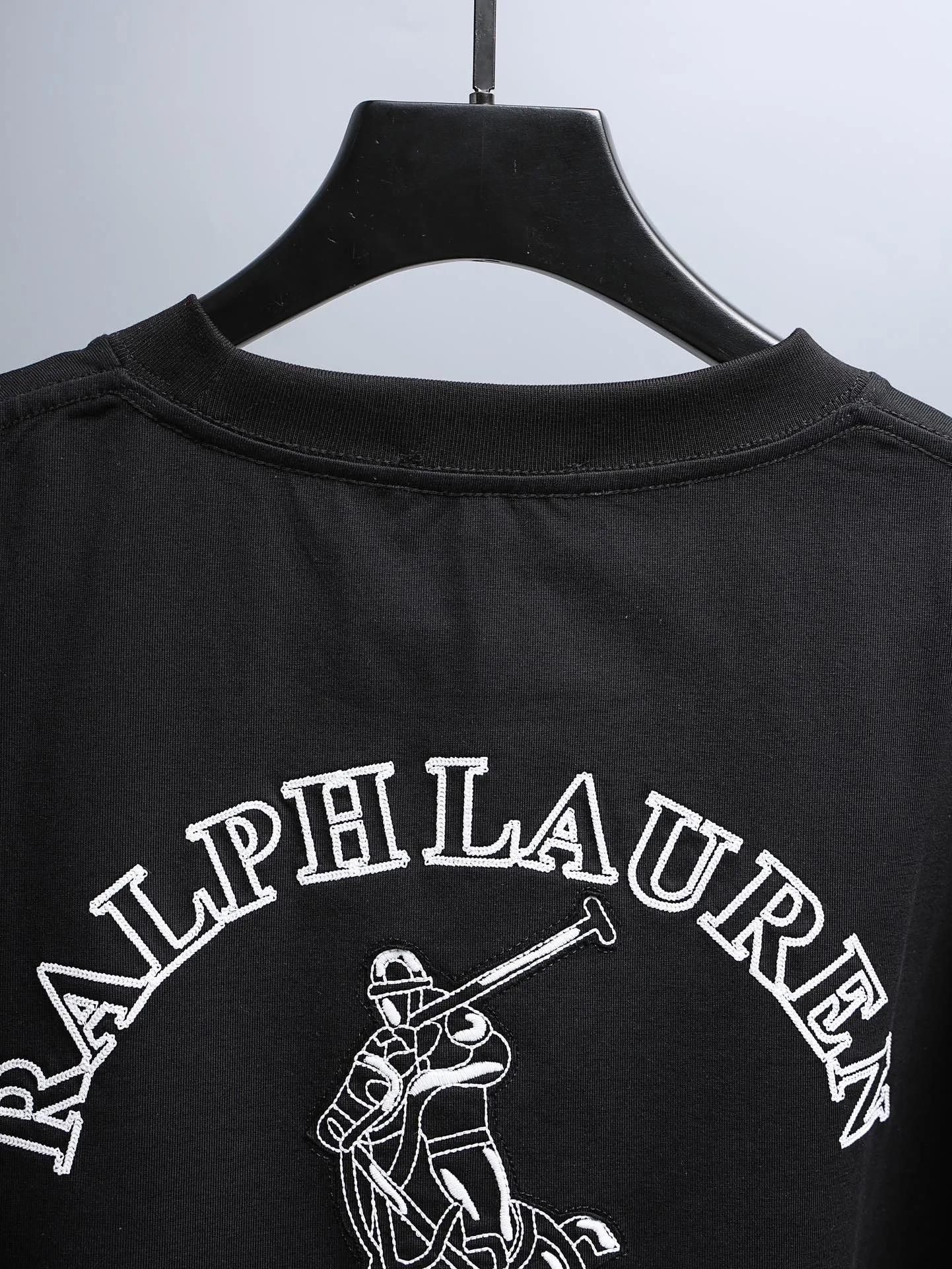 P170 Ralph Lauren* 2꯭0꯭2꯭6 new spring and summer models ❤️ Original ⌚️ higher version of Ralph Lauren. The fabric is made of 280 grams of high-density pure cotton. It does not deform or shrink. Process introduction: double thread movement. Precision embroidery on the chest ➕ back panel embroidery🪡 process Color: Black SIZE: S-XXL